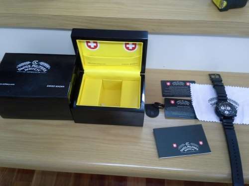 **R14 000 Retail CX SWISS Military "The Sea Wolf" 1000m Chronograph Watch. Second hand, see pics